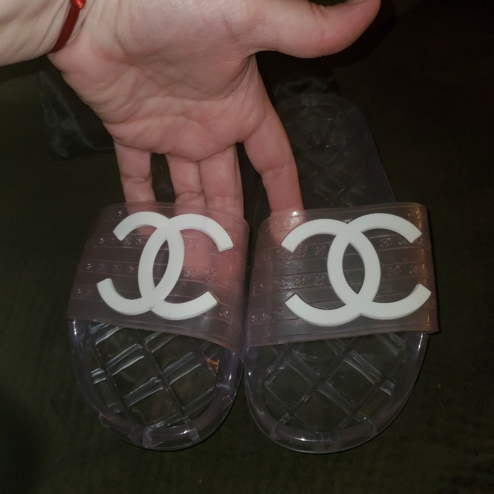 cute clear flip flop